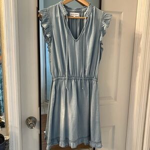 Bella Dahl Ruffle Sleeve Mini Dress Size S